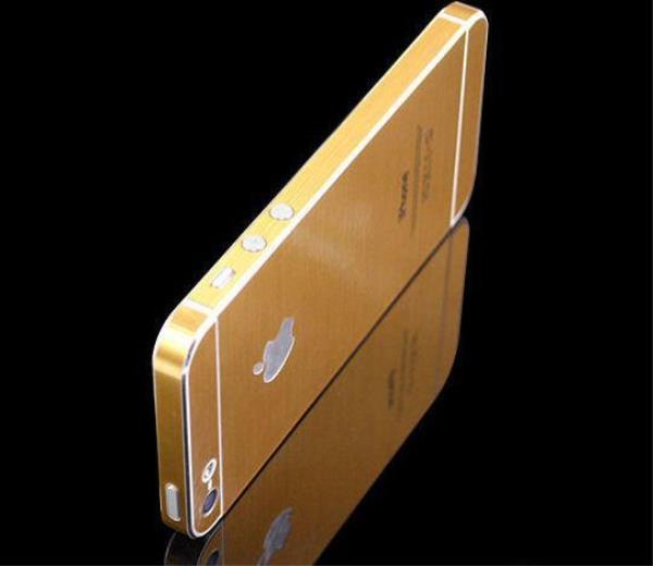 Золотой стикер для iphone 5