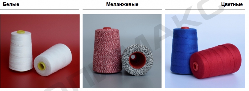 Крепированная бумажная лента для зашивания бумажных мешков.