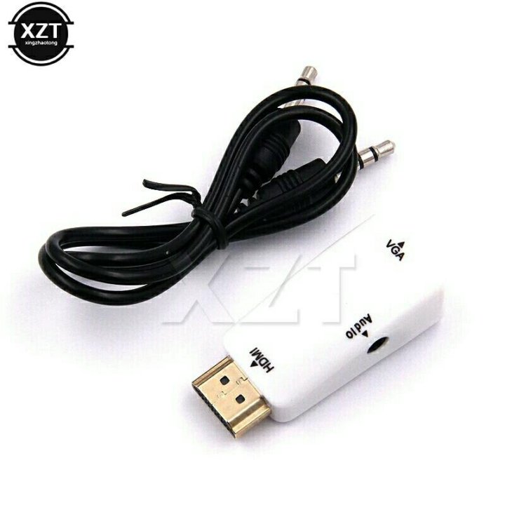 Переходник с Hdmi на Vga с AUX, новый, самовывоз.